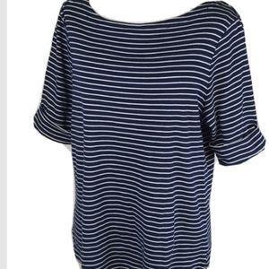 Kim Rogers Stripe Top Size XL